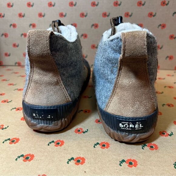 Sorel Out 'N About Plus Felt Boots Tan Gray Women’s 7 - Picture 6 of 11